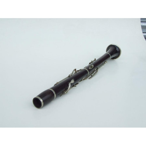 172 - A F Besson of London rosewood clarinet, 57cms long (missing mouthpiece).