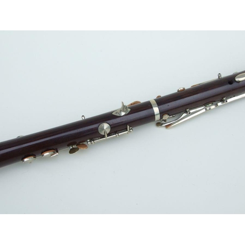 173 - A G Mahillon, London rosewood clarinet, Gold Medal, Paris 1878, manufactured by 'M Albert, Brussels,... 