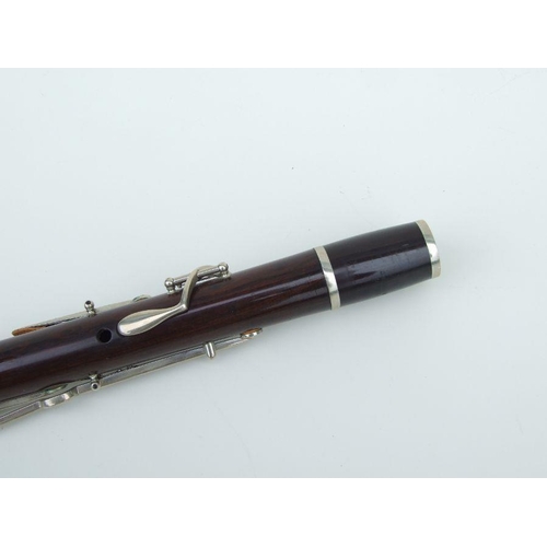 173 - A G Mahillon, London rosewood clarinet, Gold Medal, Paris 1878, manufactured by 'M Albert, Brussels,... 