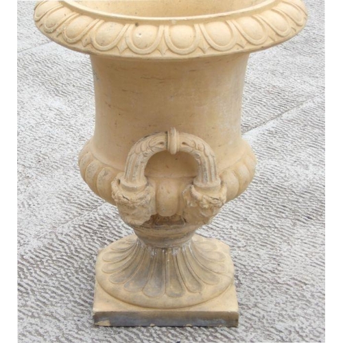 19 - A stoneware Campana urn (a/f), 60cms high.