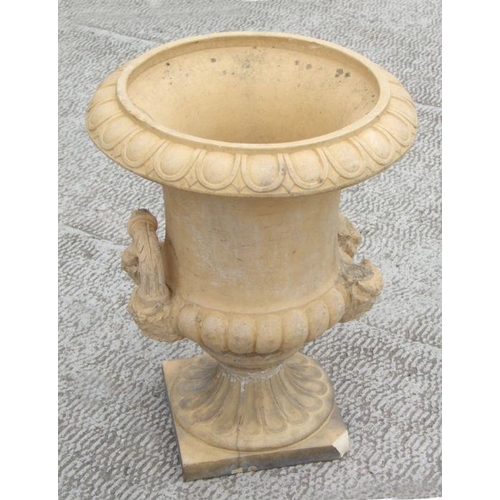 19 - A stoneware Campana urn (a/f), 60cms high.