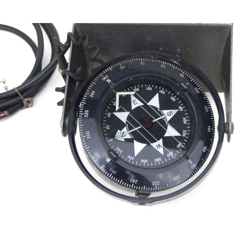 192 - A Sharp & Co Ltd Automate Pilot Gimble Electric compass with switches for Yaw, Trim and Rudder, ... 