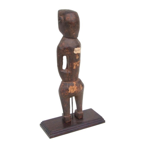 233 - African Art / Tribal Art:  a Mbanza Congo standing male figure, label to verso 'Mbanza (Budjala) 013... 