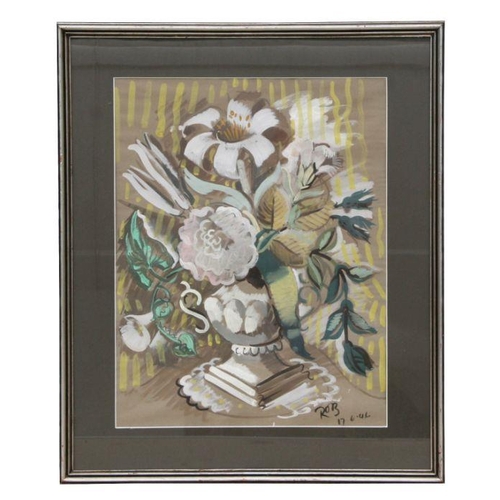 311 - Bloomsbury Group Circle - Still Life of Flowers in an Urn - signed 'Rob' and dated 17.6.46, watercol... 