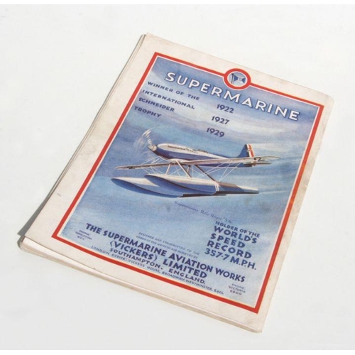 42 - A 1931 Schneider Trophy Contest souvenir programme; together with The Evening News, dated Sunday Sep... 