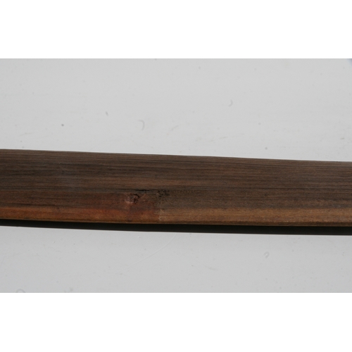 199 - An Australian Aboriginal boomerang with simple decoration, 77cms long.