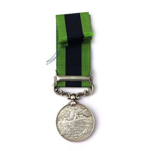 127 - A Gurkha Rifles silver India General Service Medal with North West Frontier 1930-31 clasp, named to:... 