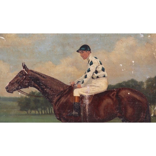 224 - Clarence Hailey (British 1867-1949) - Newmarket - a thoroughbred chestnut race horse with jockey up ... 