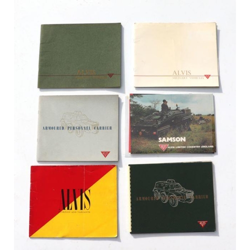 30 - A large quantity of Alvis military vehicle and aviation brochures for various models including armou... 