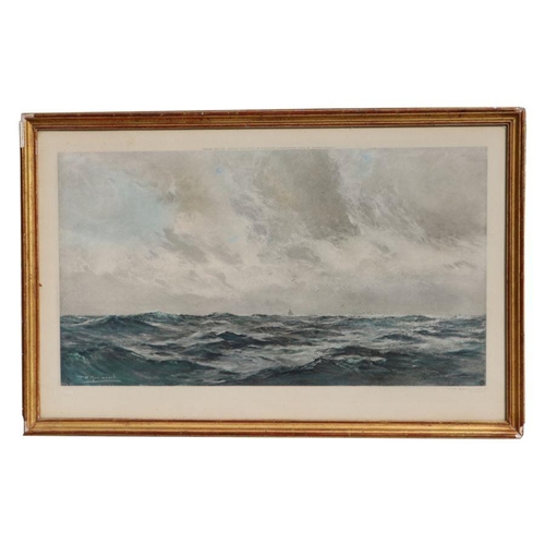 302 - T W Hammond - Choppy Seas  - artist's proof coloured print, signed in pencil to the margin, framed 7... 