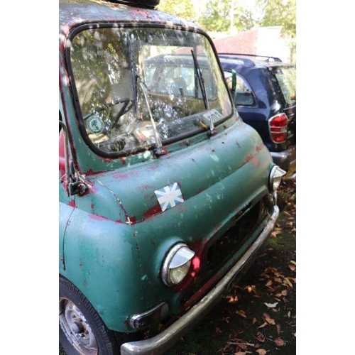 59 - A 1967 Morris JU250 Bournemouth bread van converted to a caravanette, registration no.  LLJ 389F, ch... 