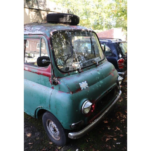 59 - A 1967 Morris JU250 Bournemouth bread van converted to a caravanette, registration no.  LLJ 389F, ch... 