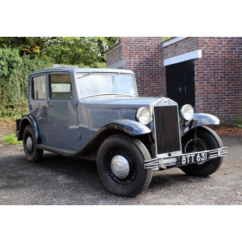 62 - A 1935 Lancia Augusta, registration no. BTT 631, chassis no. 317034, grey.  This rare pre WWII Lanci... 