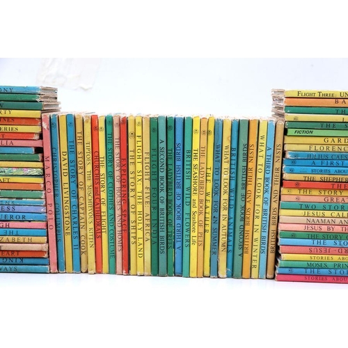 76 - A large quantity of children's vintage Ladybird books, various titles to include David Livingstone, ... 