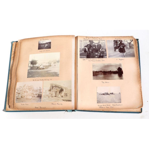 78 - A late Victorian photograph album to include photos of Kingston Upon Thames, a New Zealand, Maori fa... 