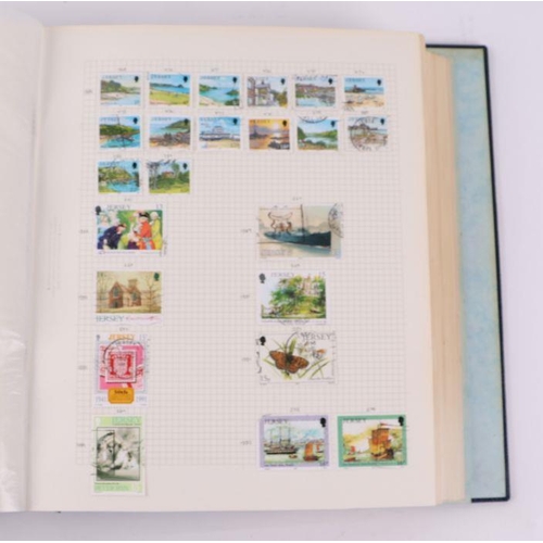 41 - Four albums containing assorted World stamps to include Singapore, South Africa, Jamaica, Australia ... 