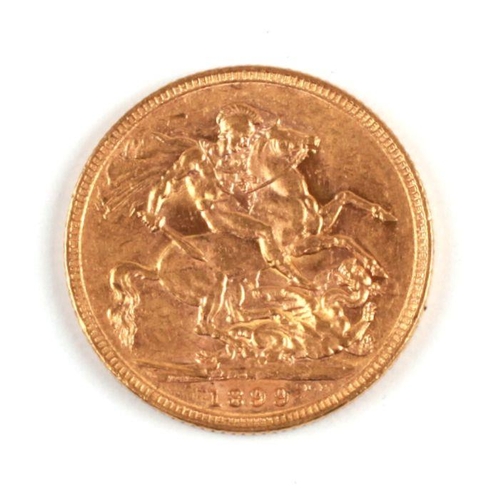 531 - A Queen Victoria 1899 full gold sovereign.