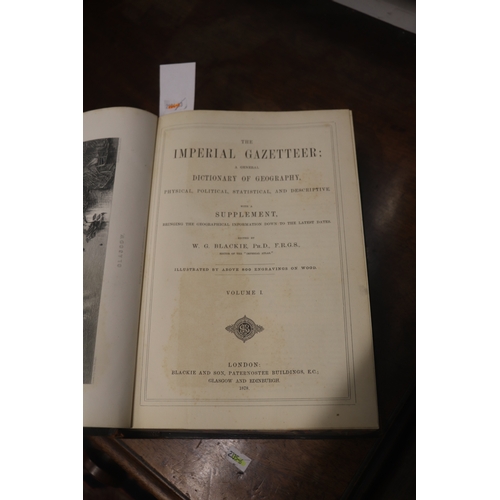 29 - The Imperial Gazetteer Vol. 1 & 2 - a dictionary of geography published by Blackie & Son Pat... 