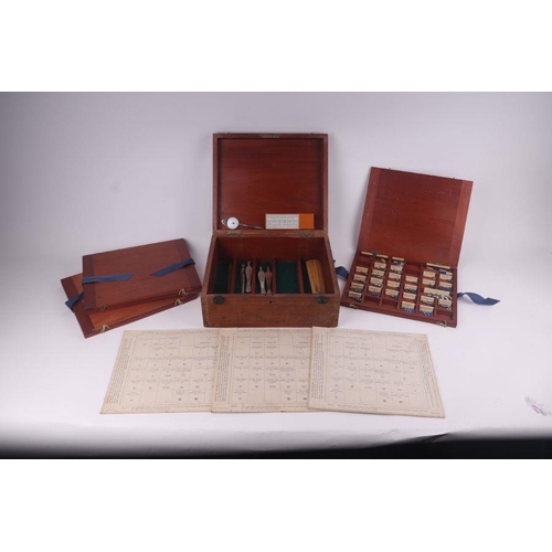 1506 - A rare 1912 Siemens Military marked War Games boxed set. The mahogany box is stamped on the LH side ... 