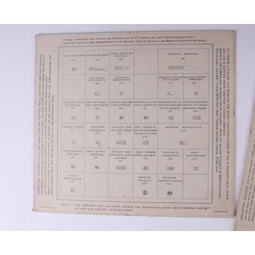 1506 - A rare 1912 Siemens Military marked War Games boxed set. The mahogany box is stamped on the LH side ... 