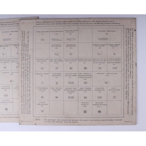 1506 - A rare 1912 Siemens Military marked War Games boxed set. The mahogany box is stamped on the LH side ... 