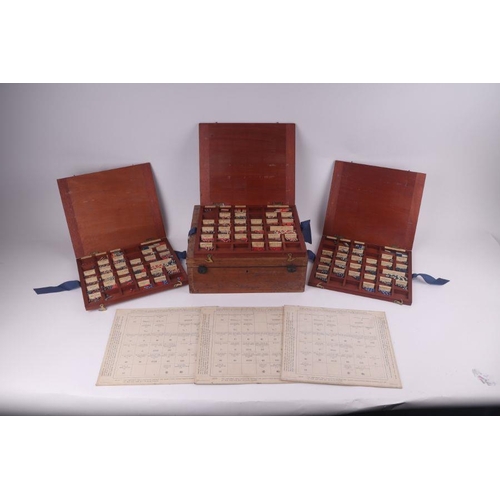 1506 - A rare 1912 Siemens Military marked War Games boxed set. The mahogany box is stamped on the LH side ... 