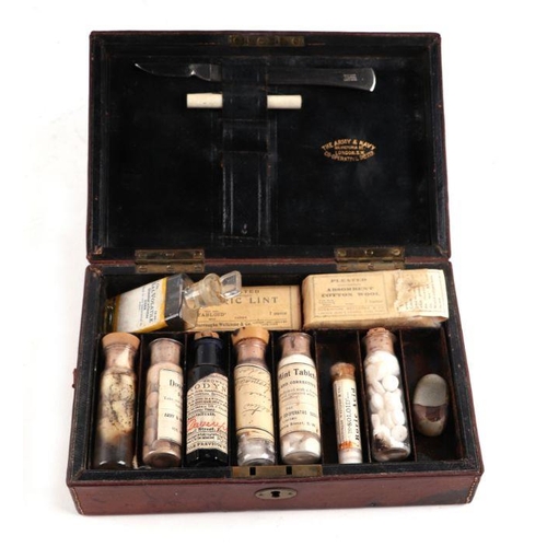 1508 - Army & Navy Stores officers First Aid Kit belonging to Lieutenant Colonel TR Ubsdell who served ... 