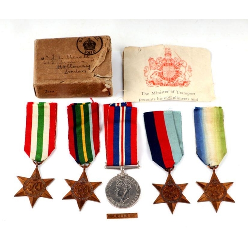 1534 - A Merchant Navy WWII medal group with box and Entitlements certificate to include Pacific Star and B... 