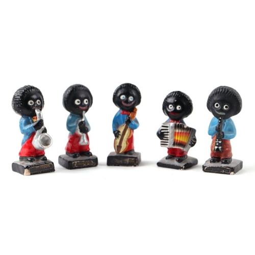 247 - A group of Robertson's Jam golly band figures (5).