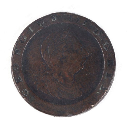 311 - A George III 1797 cartwheel penny.