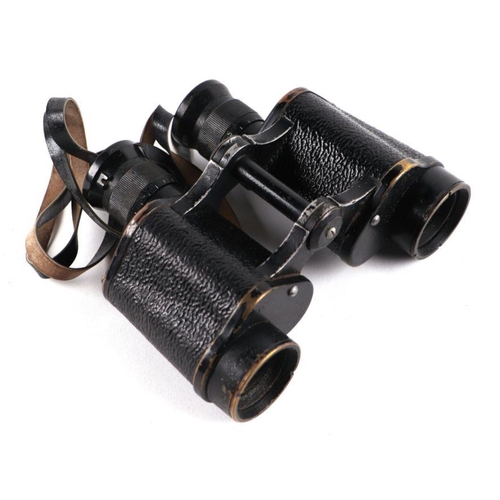 45 - A pair of WWII Kershaw bino-prism No. 2 Mk II binoculars, in original hard canvas case, dated 1943.