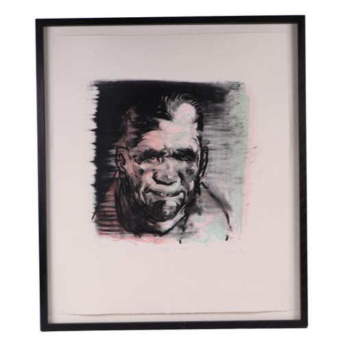 815 - After Peter Howson (b1958) - Face of God - limited edition screen print, numbered 44/100, signed in ... 