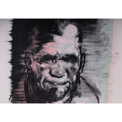 815 - After Peter Howson (b1958) - Face of God - limited edition screen print, numbered 44/100, signed in ... 