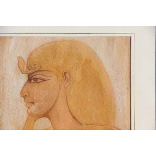 109 - Early 20th century school - Study of an Egyptian Pharaoh - signed Howard Carter and dated 1905 lower... 