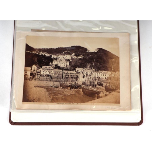 12 - A photograph album containing late 19th century British, European and American photographs, the majo... 