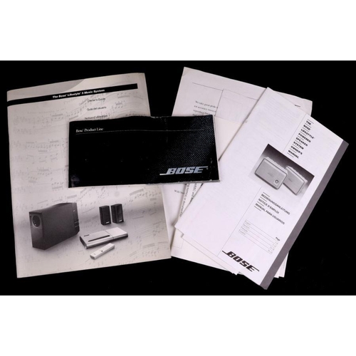 21 - A Bose Lifestyle 5 Music system with operating manuals.