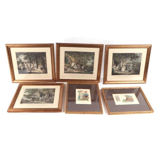 260 - A quantity of assorted 19th century and later engravings and prints to include a set of four shootin... 