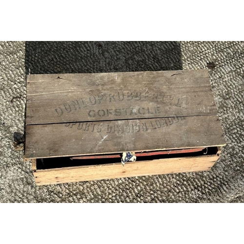 29 - An Edwardian Dunlop Rubber Co Ltd Sports Division, London, game of Gofstacle, in original pine box, ... 