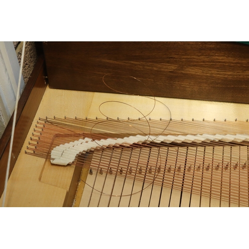 27 - A Johannes Morley London Fecit clavichord in a mahogany case, on tapering reeded legs, 138cms wide, ... 