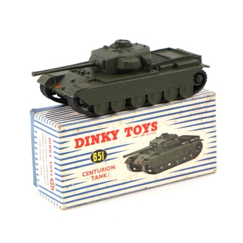 130 - A Dinky Toys no.651 Centurion tank, boxed.Condition ReportThe original box has some knocks to the co... 