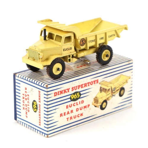 135 - A Dinky Supertoys no. 965 Euclid Rear Dump truck, boxed.Condition ReportThe corners of the box have ... 