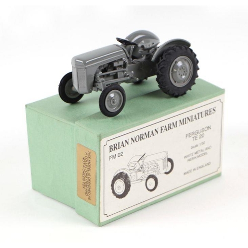 159 - A Brian Norman Farm Miniatures Ferguson TE20 1/32 scale white metal and resin model FM02, boxed.