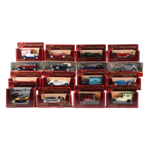 174 - A collection of Matchbox Models of Yesteryear including Y-11/1932 Bugatti type 51, Y-10 1957 Maserat... 