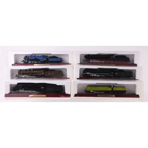 184 - A collection of Atlas Editions scale locomotives including DR 05C Class, DR18200 Pacific, SNCB 12 Cl... 