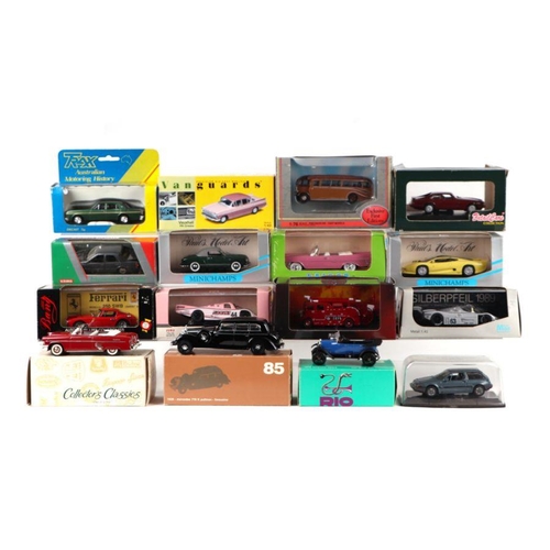 207 - Assorted diecast vehicles including Bang 1-43 scale Ferrari 250SWB, Max Models 1-43 scale Sauber Mer... 