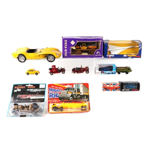 207 - Assorted diecast vehicles including Bang 1-43 scale Ferrari 250SWB, Max Models 1-43 scale Sauber Mer... 