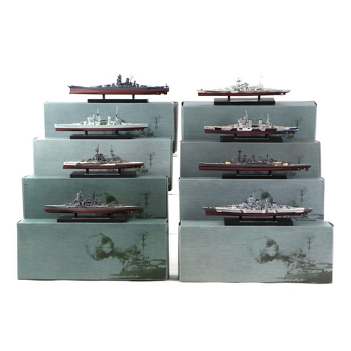 210 - A collection of eight Atlas Additions 1-1250 scale WWII warships, all boxed (8).