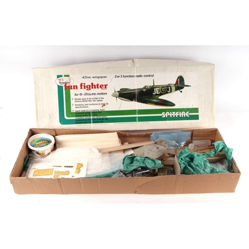 220 - A Micro-Mold Avoncraft Cub Glider, boxed, a Keil Kraft De Havilland Tiger Moth kit and an Avro Vulca... 