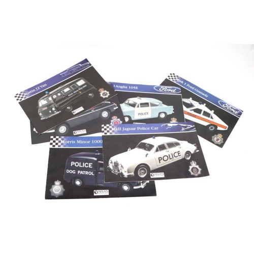 230 - A collection of nine Atlas Editions 1/43 scale Best of British Police Cars including Morris Minor 10... 