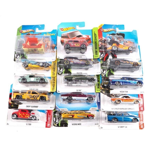 236 - A collection of Hot Wheels blister packs including Muscle Mania-GM12, Fairlady 2000, 64 Buick Rivier... 